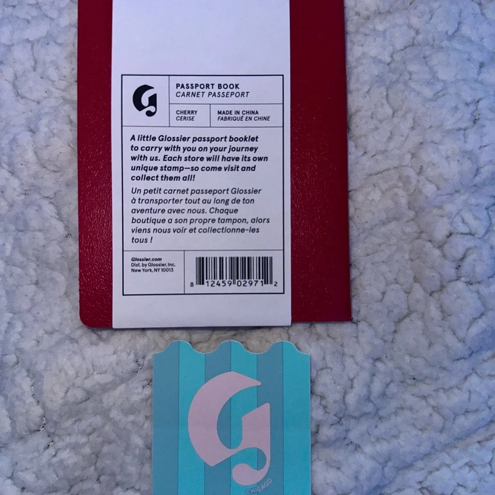 Glossier Red STICKER Passport Holder - Picture 2 of 2